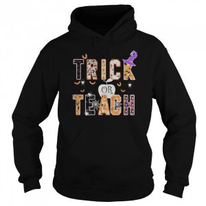 Halloween witch trick or teach shirt 3