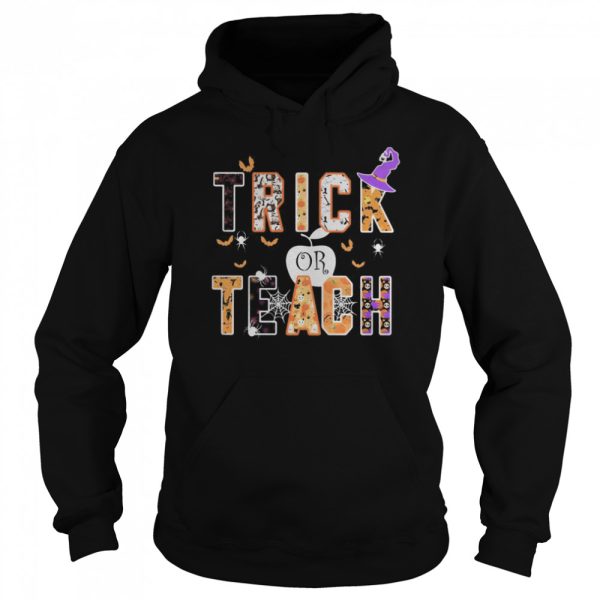 Halloween witch trick or teach shirt