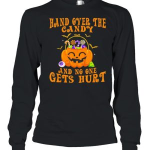 Hand Over The Candy And No One Gets Hurt Pumpkin Halloween Us 2021 shirt