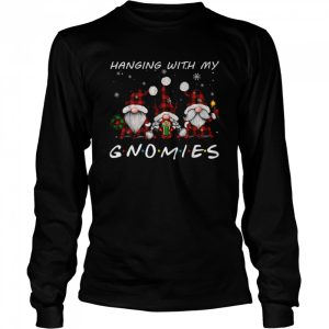 Hanging With Gnomies Gnome Christmas Xmas Buffalo Plaid Red Shirt 3