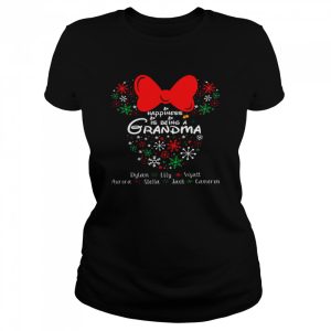 Happiness is being a grandma dylan lily wyatt aurora stella jack cameron shirt