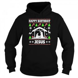 Happy Birthday Jesus Christmas Ugly Xmas Holiday Sweater Shirt 5