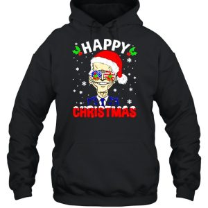 Happy Christmas Funny Joe Biden Santa Hat Xmas Snowflake shirt 5