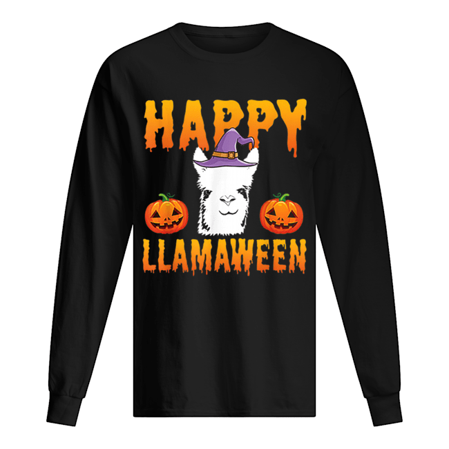 Happy Halloween Llama Gift Funny Happy Llamaween shirt Happy Halloween Llama Gift Funny Happy Llamaween shirt
