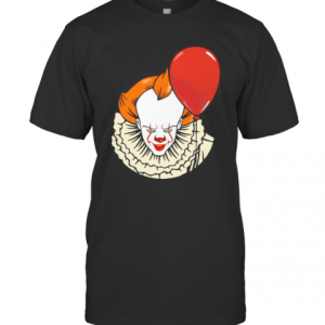 Happy Halloween Pennywise Holding Balloon T-Shirt