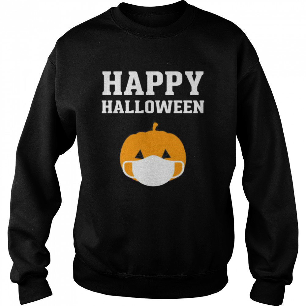 Happy Halloween QuarantineLockdown 2020 Pumpkin Face Mask shirt Happy Halloween QuarantineLockdown 2020 Pumpkin Face Mask shirt
