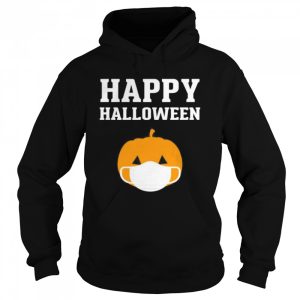 Happy Halloween QuarantineLockdown 2020 Pumpkin Face Mask shirt 3