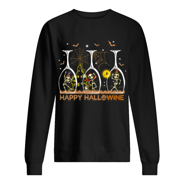 Happy Hallowine Funny Wine T-Shirt