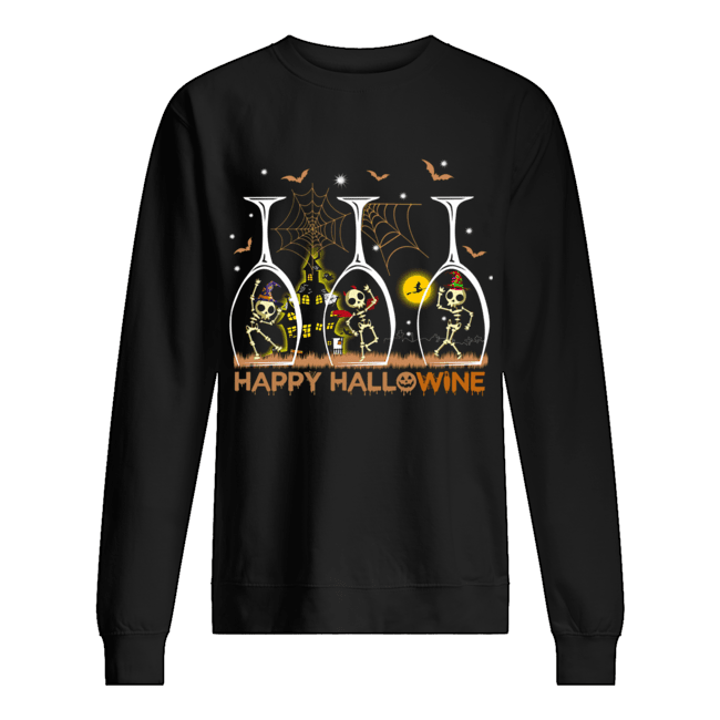 Happy Hallowine Funny Wine T-Shirt Happy Hallowine Funny Wine T-Shirt