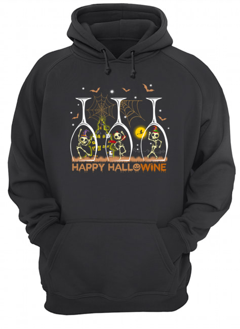 Happy Hallowine Funny Wine T-Shirt Happy Hallowine Funny Wine T-Shirt