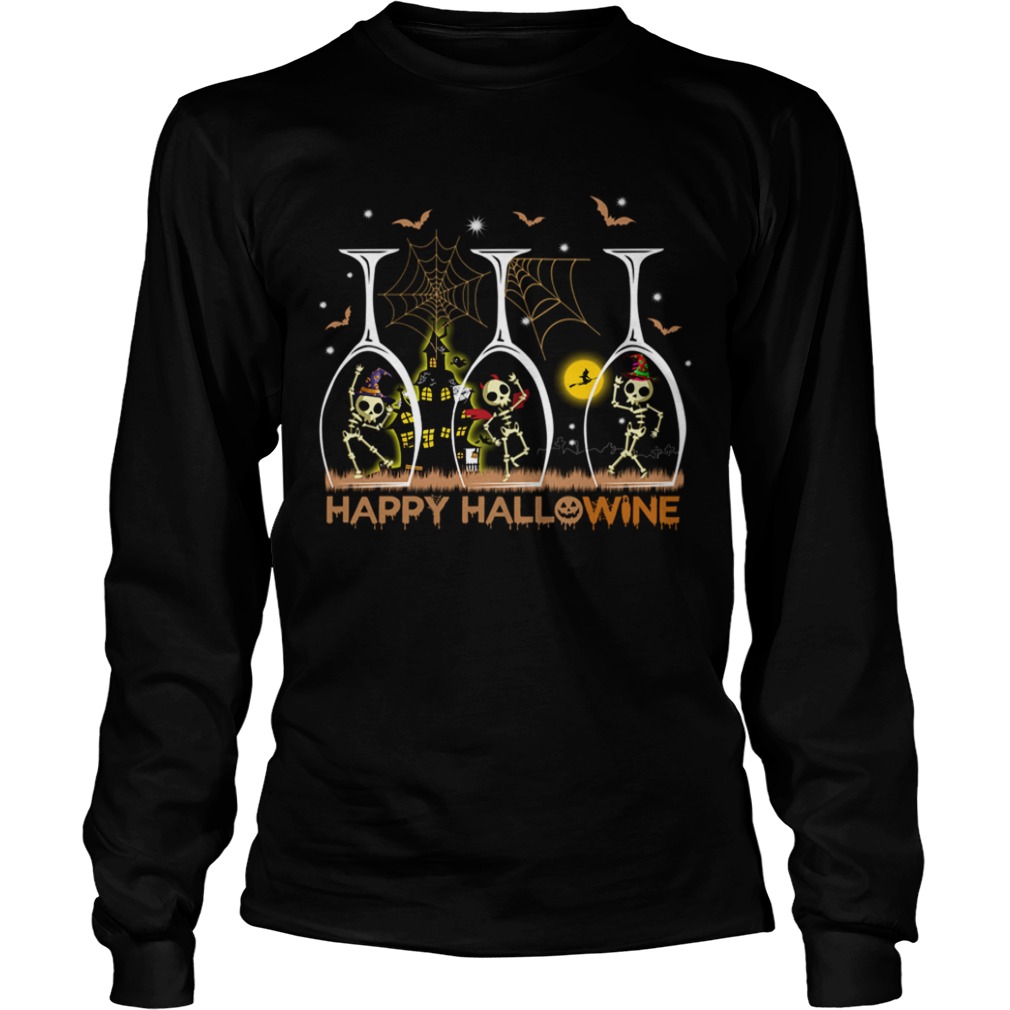Happy Hallowine Funny WineTShirt Happy Hallowine Funny WineTShirt