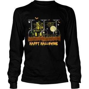 Happy Hallowine Glass Wine TShirt