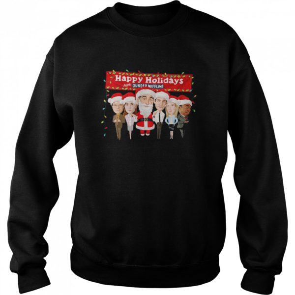 Happy Holidays From Dunder Mifflin Christmas Sweater T-shirt