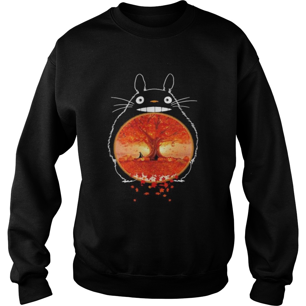 Happy halloween ghibli leaves maple tree shirt Happy halloween ghibli leaves maple tree shirt