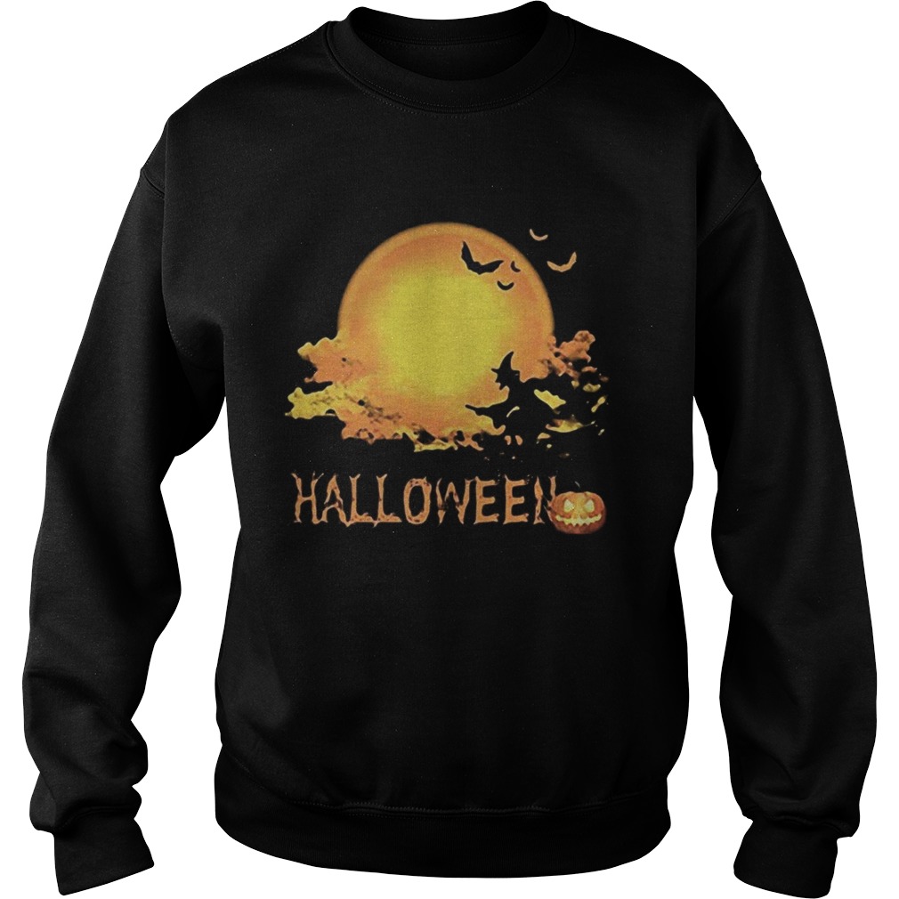 Happy halloween witch bat and pumpkin moon shirt Happy halloween witch bat and pumpkin moon shirt
