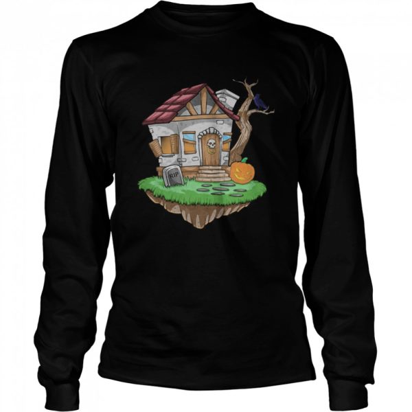 Haunted House On Halloween Crow Spooky Jack o Lantern shirt