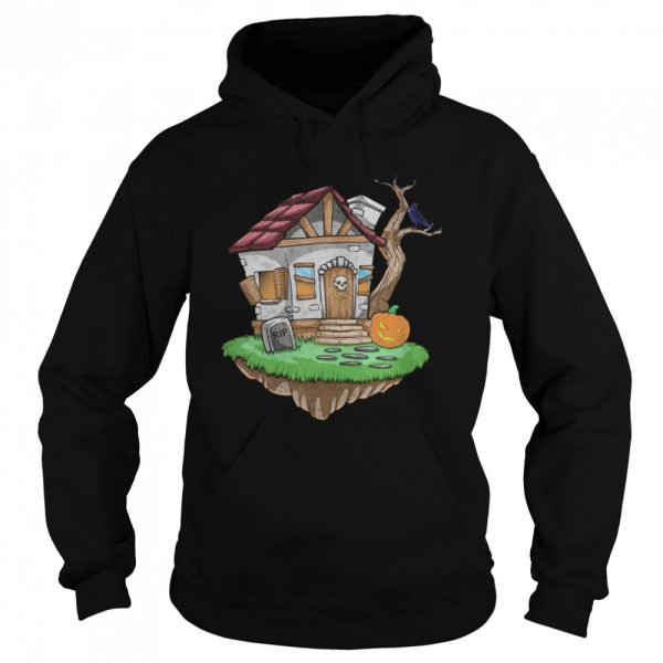 Haunted House On Halloween Crow Spooky Jack o Lantern shirt