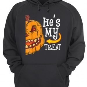 He's My Trick Funny Halloween women Matching couples shirt 3