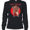 Heavy Meowtal Metal Lucky Cat Hail Satan Kitten Rock Music T-shirt