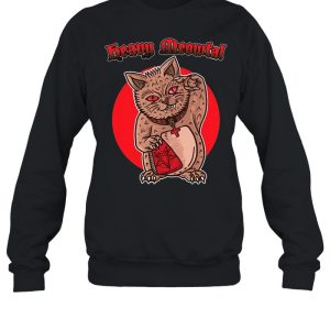 Heavy Meowtal Metal Lucky Cat Hail Satan Kitten Rock Music T-shirt