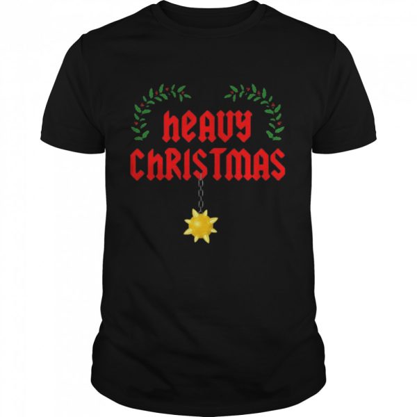 Heavy Metal Music Mistletoe Heavy Christmas T-shirt