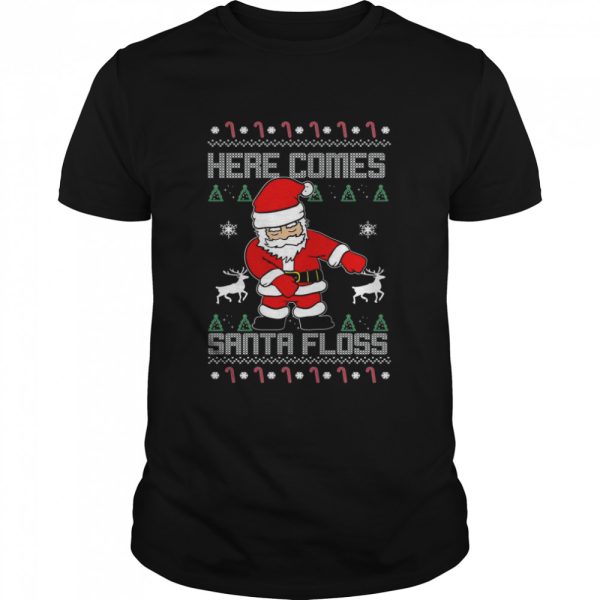 Here Comes Santa Floss shirt