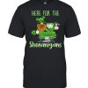 Here For The Shenanigans Gnome Elf Cow St Patricks Day Pullover Shirt