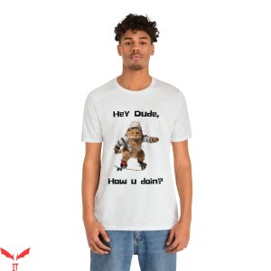 Hey Dude T-Shirt Cool Cat Skating Cat Lover Skateboarding
