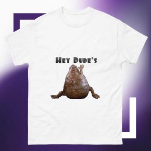 Hey Dude T-Shirt Happy Hanukkah Vintage Trendy Quote Meme