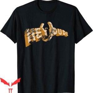 Hey Dude T-Shirt Horseshoe Vintage Trendy Quote Meme