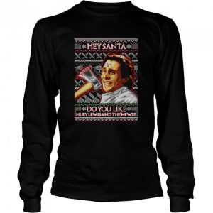 Hey Santa Do You Like Huey Lewis and the News American Santa Ugly Xmas Christmas shirt 3