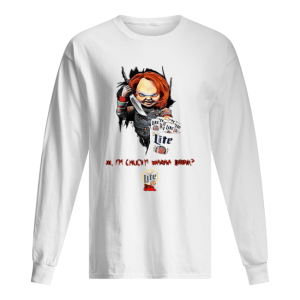Hi I’m Chucky Wanna Drink Miller Lite Halloween shirt