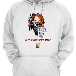 Hi I'm Chucky Wanna Drink Miller Lite Halloween shirt 3