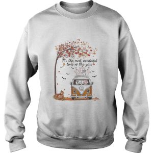 Hippie Car Flamingoes Its The Most Wonderful Time Of The Year Halloween Autumn shirt
