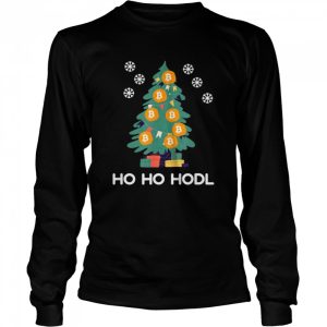 Ho Ho Hodl Christmas Bitcoin tree Cryptocurrency Shirt Shirt 3