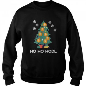Ho Ho Hodl Christmas Bitcoin tree Cryptocurrency Shirt Shirt 4