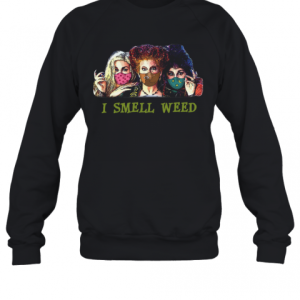Hocus Pocus Face Mask I Smell Weed T Shirt 2