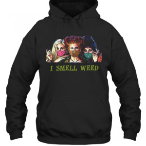 Hocus Pocus Face Mask I Smell Weed T Shirt 3