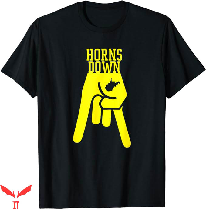 Horns Down T-Shirt West By God Virginia T-Shirt Trending Horns Down T-Shirt West By God Virginia T-Shirt Trending