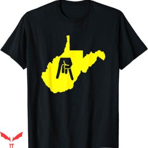 Horns Down T-Shirt West Virginia With State T-Shirt Trending
