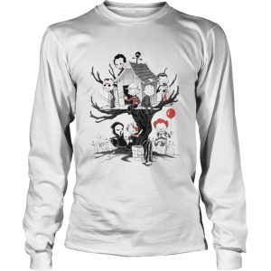Horror Character Theme Park Tree Halloween shirt