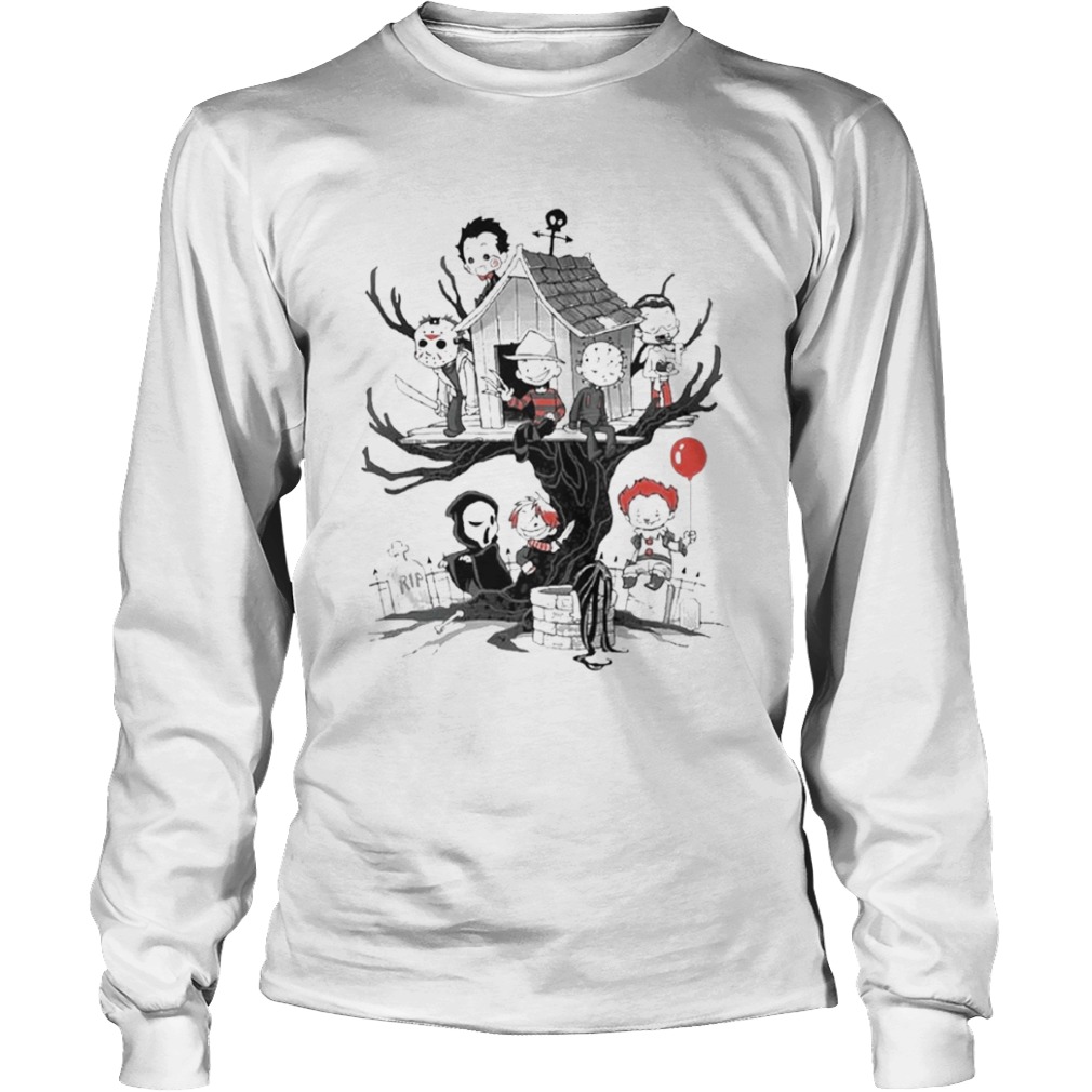 Horror Character Theme Park Tree Halloween shirt Horror Character Theme Park Tree Halloween shirt