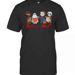 Horror Character Trick Or Treat Halloween T-Shirt