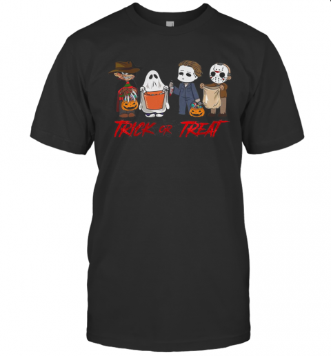 Horror Character Trick Or Treat Halloween T-Shirt Horror Character Trick Or Treat Halloween T-Shirt
