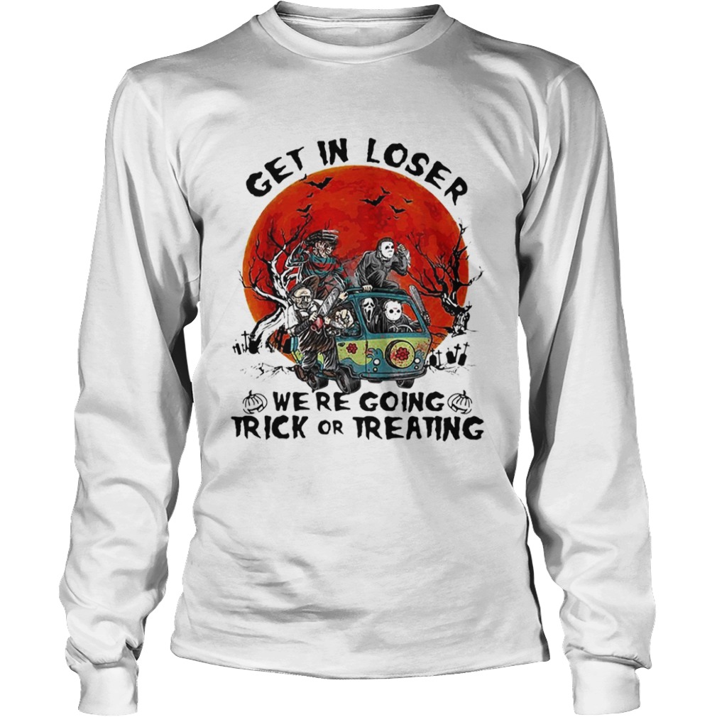 Horror Characters get in loser we’re going trick or treating shirt Horror Characters get in loser we’re going trick or treating shirt