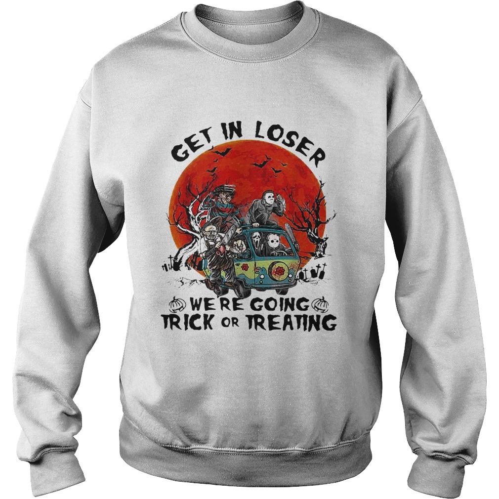 Horror Characters get in loser we’re going trick or treating shirt Horror Characters get in loser we’re going trick or treating shirt