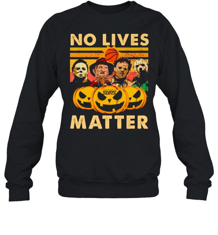Horror Halloween Phoenix Suns no lives matter shirt Horror Halloween Phoenix Suns no lives matter shirt