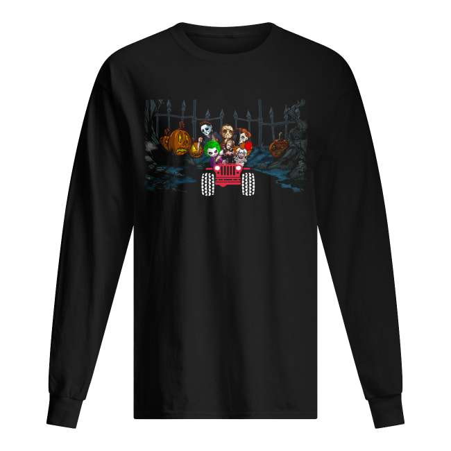 Horror Halloween driving Jeep shirt Horror Halloween driving Jeep shirt