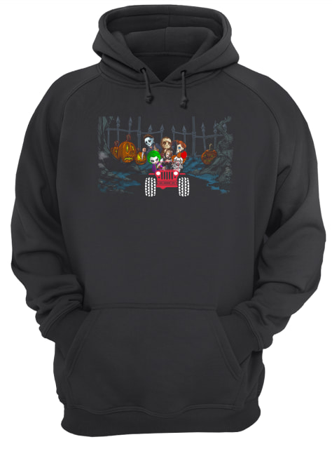 Horror Halloween driving Jeep shirt Horror Halloween driving Jeep shirt