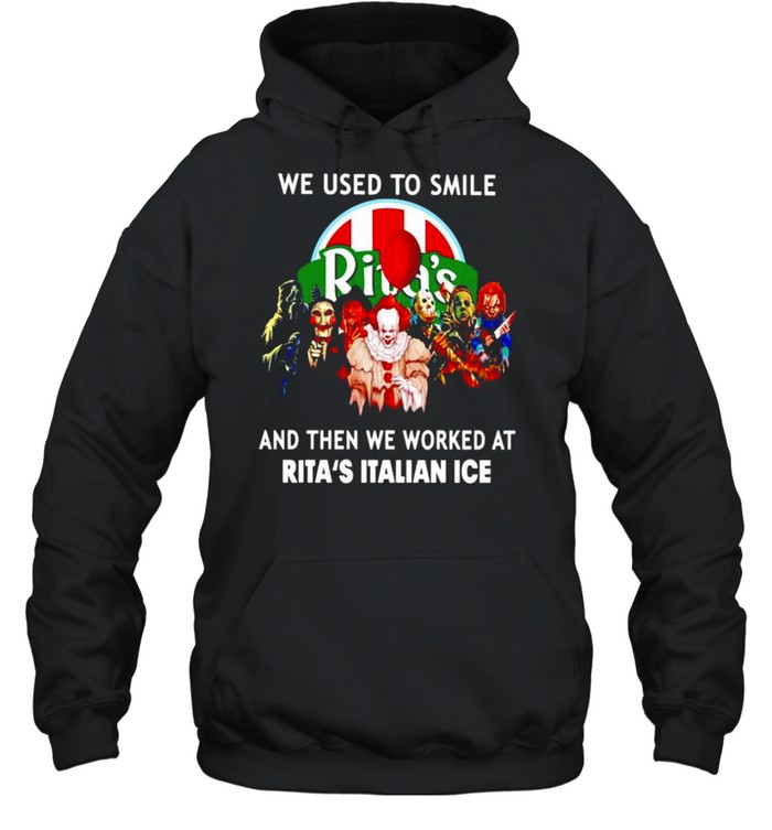 Horror Halloween we used to smile and then we worked at Rita’s Italian Ice shirt Horror Halloween we used to smile and then we worked at Rita’s Italian Ice shirt